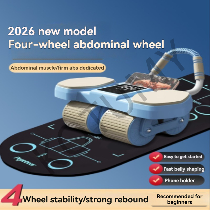 Ab Roller Wheel With Elbow Support - Elbow Support Automatic Rebound Abdominal Wheel