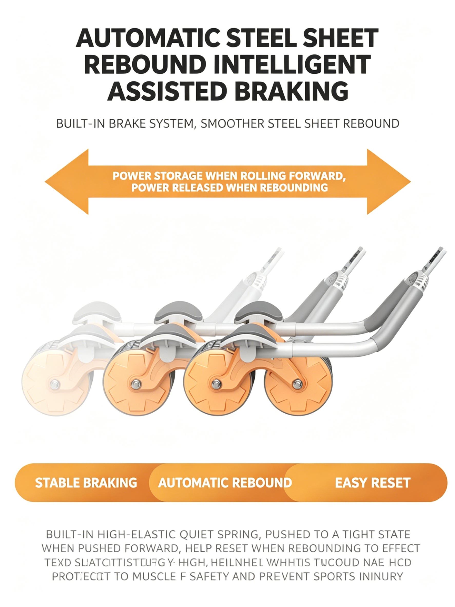 Elbow Support Abdominal Roller - Ab Roller Wheel With Elbow Support ulasan dan harga